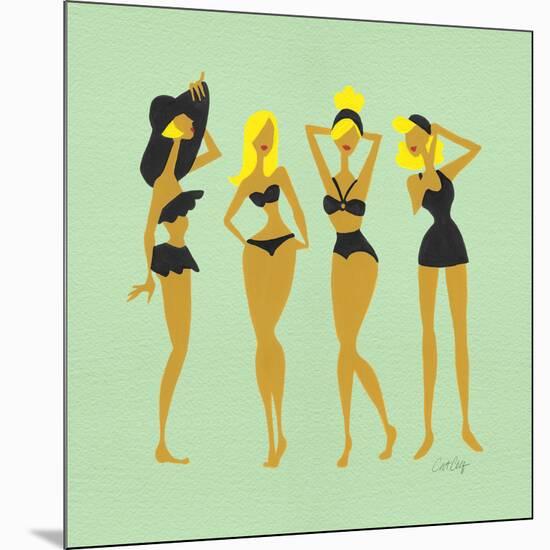 Blonde Bombshells-Cat Coquillette-Mounted Giclee Print