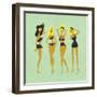 Blonde Bombshells-Cat Coquillette-Framed Giclee Print