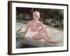 Blonde by Pond 1950s-Charles Woof-Framed Photographic Print