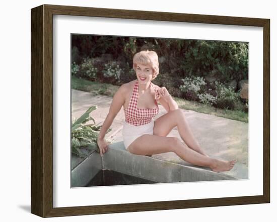 Blonde by Pond 1950s-Charles Woof-Framed Photographic Print