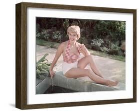 Blonde by Pond 1950s-Charles Woof-Framed Photographic Print