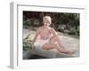 Blonde by Pond 1950s-Charles Woof-Framed Photographic Print