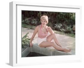 Blonde by Pond 1950s-Charles Woof-Framed Photographic Print