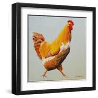 Blonde Chicken-Heidi Martin-Framed Art Print