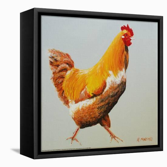 Blonde Chicken-Heidi Martin-Framed Stretched Canvas