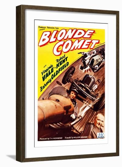 Blonde Comet-null-Framed Art Print