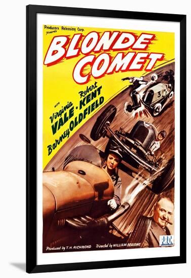 Blonde Comet-null-Framed Art Print