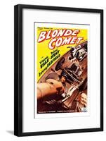 Blonde Comet-null-Framed Art Print