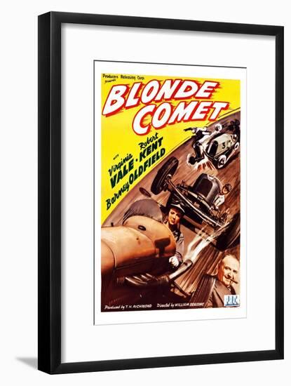 Blonde Comet-null-Framed Art Print