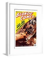 Blonde Comet-null-Framed Art Print