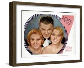 Blonde Crazy, from Left, Joan Blondell, James Cagney, Noel Francis, 1931-null-Framed Art Print