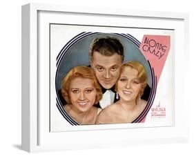 Blonde Crazy, from Left, Joan Blondell, James Cagney, Noel Francis, 1931-null-Framed Art Print