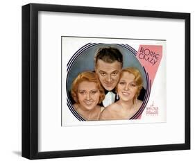 Blonde Crazy, from Left, Joan Blondell, James Cagney, Noel Francis, 1931-null-Framed Art Print