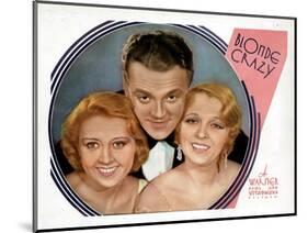 Blonde Crazy, from Left, Joan Blondell, James Cagney, Noel Francis, 1931-null-Mounted Art Print