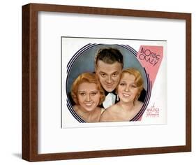 Blonde Crazy, from Left, Joan Blondell, James Cagney, Noel Francis, 1931-null-Framed Art Print