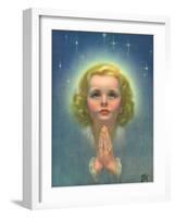 Blonde Girl Praying-Roy Best-Framed Giclee Print