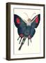 Blonde Lady as Butterfly-null-Framed Art Print