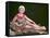 Blonde on Leopard Rug-Charles Woof-Framed Stretched Canvas