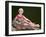 Blonde on Leopard Rug-Charles Woof-Framed Photographic Print