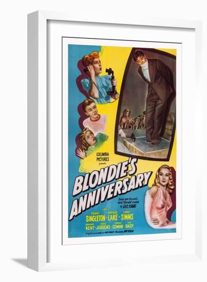 Blonde's Anniversary-null-Framed Art Print