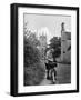 Blonde Tour Cyclist-null-Framed Photographic Print