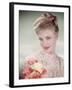 Blonde with Lace and Roses-Charles Woof-Framed Photographic Print