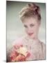 Blonde with Lace and Roses-Charles Woof-Mounted Photographic Print