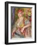 Blonde Woman with a Rose, c.1915-17-Pierre-Auguste Renoir-Framed Giclee Print