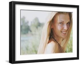 Blonde Woman-Clarissa Costa-Framed Photographic Print