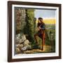 Blondel at Richard's Prison, 12th Century-null-Framed Giclee Print