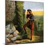 Blondel at Richard's Prison, 12th Century-null-Mounted Giclee Print