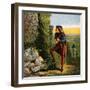 Blondel at Richard's Prison, 12th Century-null-Framed Giclee Print