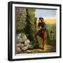 Blondel at Richard's Prison, 12th Century-null-Framed Giclee Print