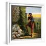 Blondel at Richard's Prison, 12th Century-null-Framed Giclee Print