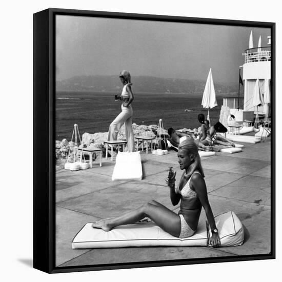 Blondes, Juan Les Pins-null-Framed Stretched Canvas