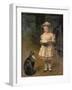 Blondes Maedchen Mit Katze-Otto Grashof-Framed Giclee Print