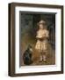 Blondes Maedchen Mit Katze-Otto Grashof-Framed Giclee Print