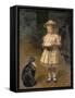 Blondes Maedchen Mit Katze-Otto Grashof-Framed Stretched Canvas