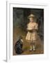 Blondes Maedchen Mit Katze-Otto Grashof-Framed Giclee Print