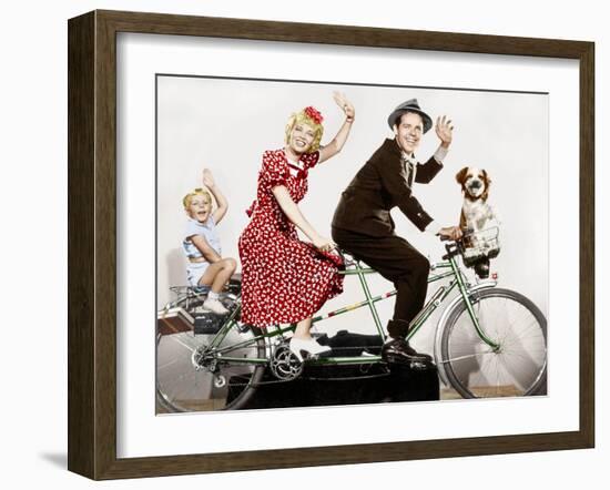 Blondie De Franckstrayer Avec Penny Singleten, Larry Simms Et Arthur Lake, 1938-null-Framed Photo