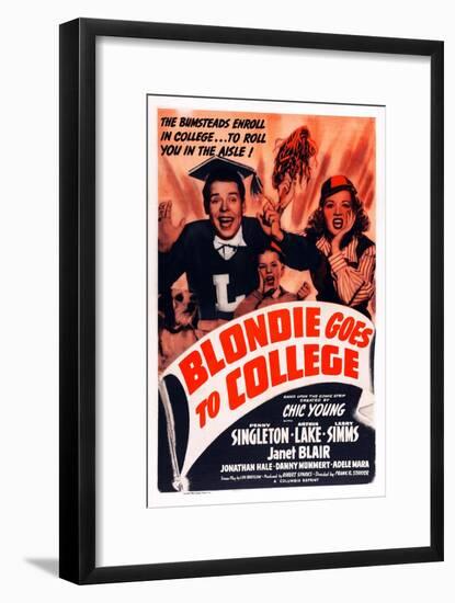 Blondie Goes to College-null-Framed Art Print