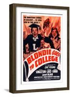 Blondie Goes to College-null-Framed Art Print