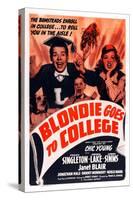 Blondie Goes to College-null-Stretched Canvas