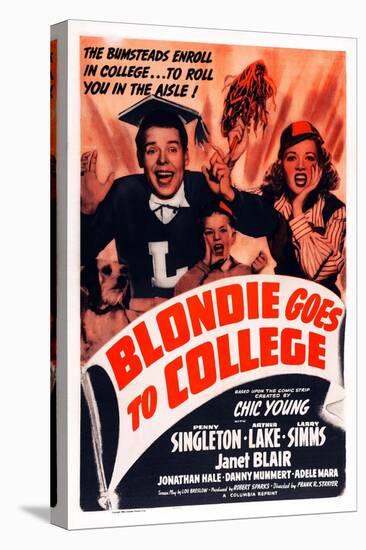 Blondie Goes to College-null-Stretched Canvas