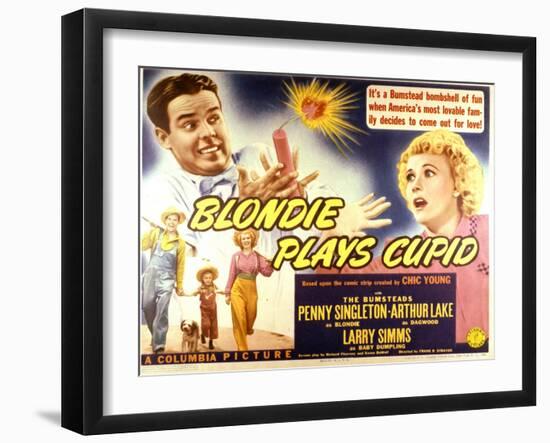 Blondie Plays Cupid - Lobby Card Reproduction-null-Framed Photo