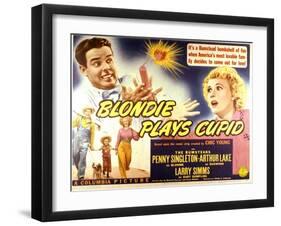 Blondie Plays Cupid - Lobby Card Reproduction-null-Framed Photo