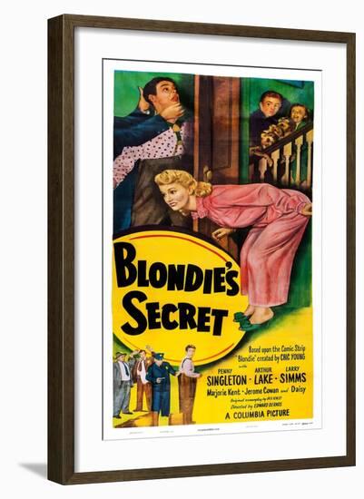 Blondie's Secret-null-Framed Art Print
