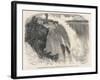 Blondin' Crosses Niagara Falls (With His Agent on His Back!)-null-Framed Art Print