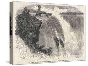 Blondin' Crosses Niagara Falls (With His Agent on His Back!)-null-Stretched Canvas