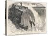 Blondin' Crosses Niagara Falls (With His Agent on His Back!)-null-Stretched Canvas